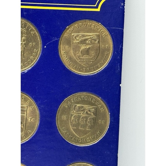 SHELL COAT OF ARMS FLORAL EMBLEMS OF CANADA COLLECTOR SET COMPLETE -Read - Picture 5 of 12